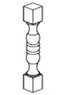 Shakertown Decorative Leg with 34-1/2"H Filler