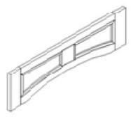Pacifica Raised Panel Valance 36 W Orts Rta Cabinet Hub