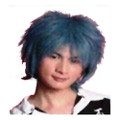 CHW-9 Blue Medium Cosplay Hair Wig