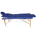 3729C-IV-002-L Portable Wood Massage Table, blue