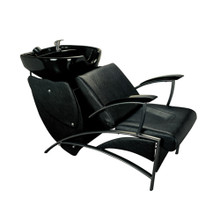 32804C-047 shampoo basin chair set, black