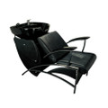 32804C-001-CB shampoo basin chair set, black