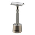 Feather AS-D2S All Stainless Double Edge Shaving Razor with Stand
