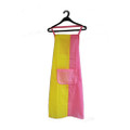 MH pink/yellow slimfit apron