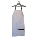 UB apron white w trim