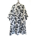 RP 2702/702 black floral cape 50x60in