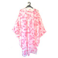 RP 801 pink floral sleeved cape 50x60in