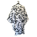 RP 802 black floral sleeved cape 50x60in