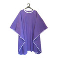 Tokyo Crepe cape, d.purple w contrast trim