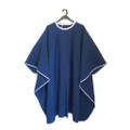 Tokyo Crepe cape, d.blue w contrast