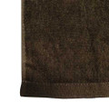 Cotton spa towel 16x32in 100g, dark brown 12pc/pk