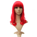 96SK#red synthetic hair wig