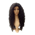 HW-510-CURLY#1B human hair wig