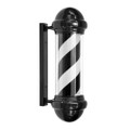 007-B1-BW black dome barber sign pole light with black & white stripes