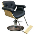 9035-WR7V-001 vintage styling chair, black