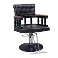 9037-WRB1-001-V vintage styling chair, black