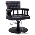 9037-7B-001V vintage styling chair, black
