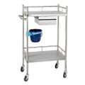 MT319S-II-1D-000 stainless steel treatment trolley with one drawer