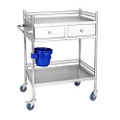 MT319S-II-2D-000 stainless steel treatment trolley with two drawers