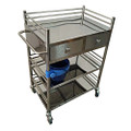 MT318S-III-2D-000 stainless steel treatment trolley with two drawers