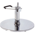 WR-4 chrome round base with hydraulic pump for styling chair