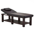 W2-II-061-XL 2 section wooden massage bed