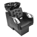 32804CHK-001-C shampoo basin chair set, black