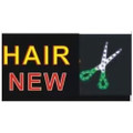 #8 LED sign board light Hair New