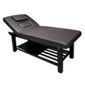3733H-II-06-W-L, Two section facial message bed with wooden frame