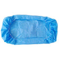 BCEEL-002-10 disposable non-woven bed cover with elastic ends for bed width 80cm, 100x220cm, blue 10pcs/pk