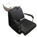 32804CHN-001-CF shampoo basin chair set,  black