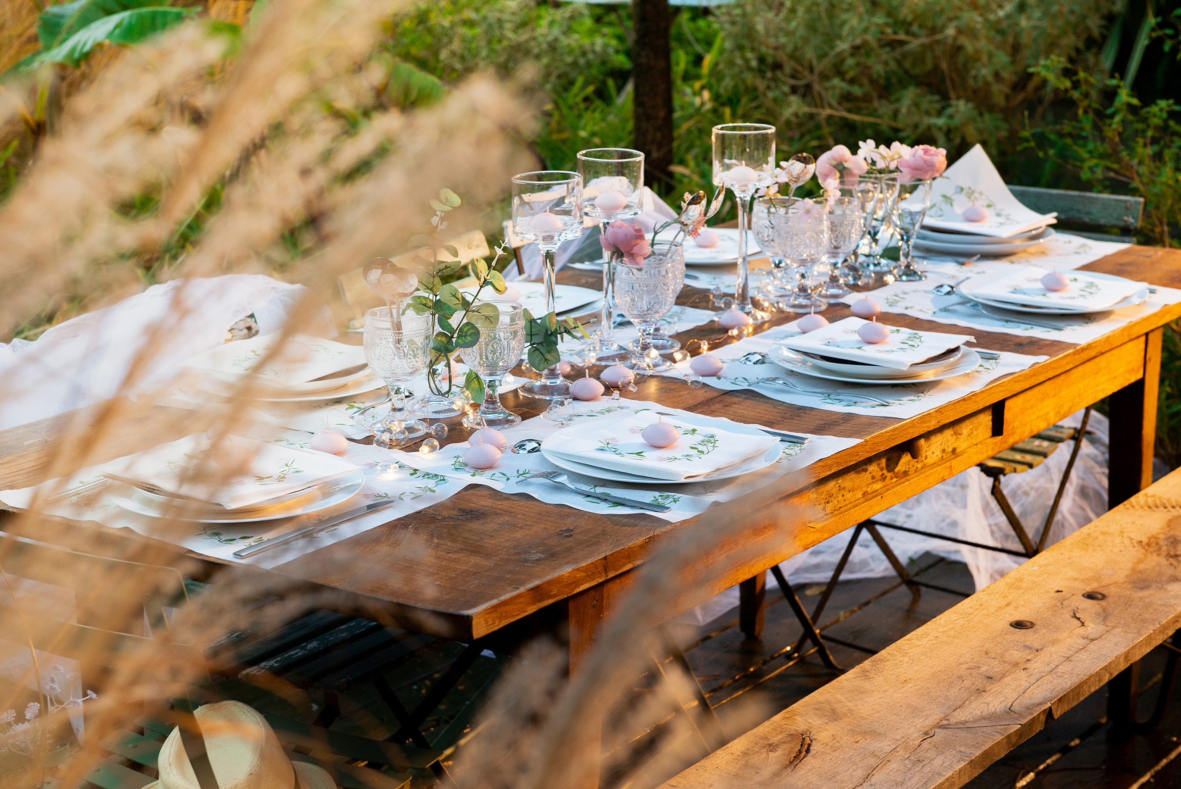 "L'art de la table", without forgetting the little French touch ...