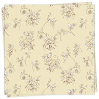 Vanilla Flower Dinner Napkin
