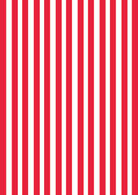 Rayure Rouge Paper Tablecloth