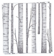 Wood Grey Cocktail Napkin