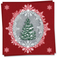 Beau Sapin Red Dinner Napkin