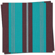 Stripes Turquoise Cocktail Napkin