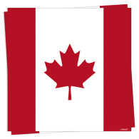 Canada Flag Dinner Napkin