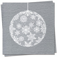 Boule de Noel Silver Dinner Napkin 