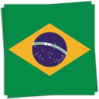 Brazilian Flag Cocktail Napkin