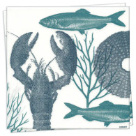 Lobster Blue Dinner Napkin