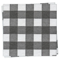 Grand Vichy Noir Dinner Napkin