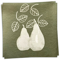 Green Pear Fern Dinner Napkin