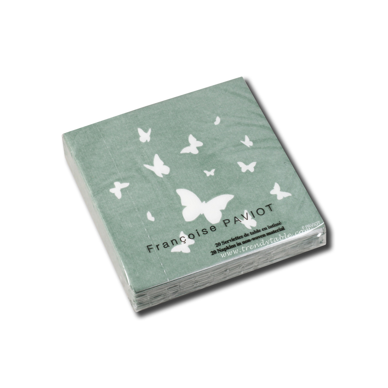 Papillon Vert Decorative Paper Cocktail Napkin Paviot