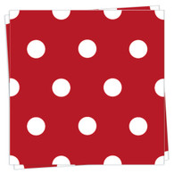 Dark Red Polka Dot Dinner Napkin