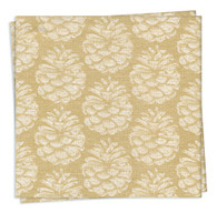 Gold Pinecone Dinner Napkin