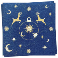 Astral Bleu Brodé Dinner Napkin