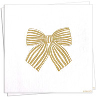 Noeud Or Cocktail Napkin