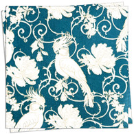 Petrol Blue Parrot Dinner Napkin