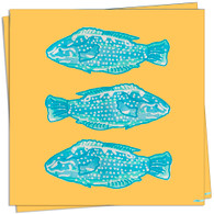 Poisson de Lumiere Cocktail Napkin